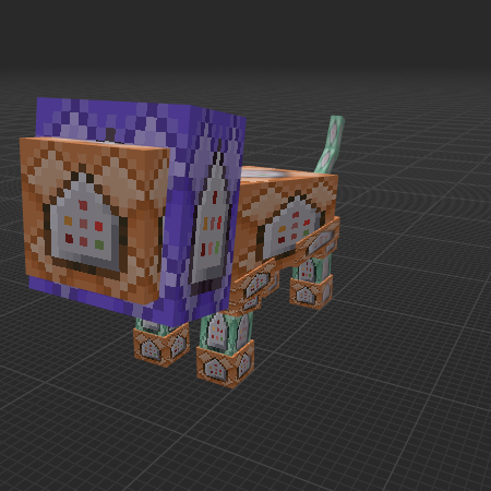 Riggable Command block Lion