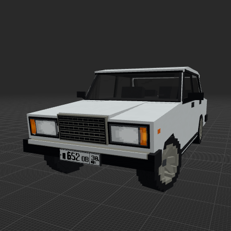 White VAZ 2107