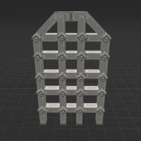 Fortified castle gate