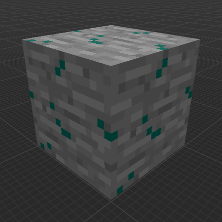 Blue Moss-Speckled Stone (MC Dungeons)