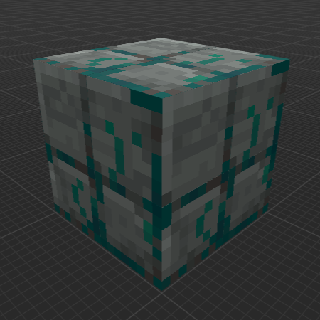 Blue Moss on Smooth Stone Bricks (MC Dungeons)