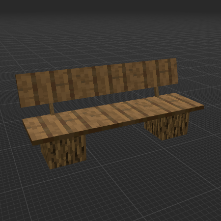 Basic spruce bench seat with backrest