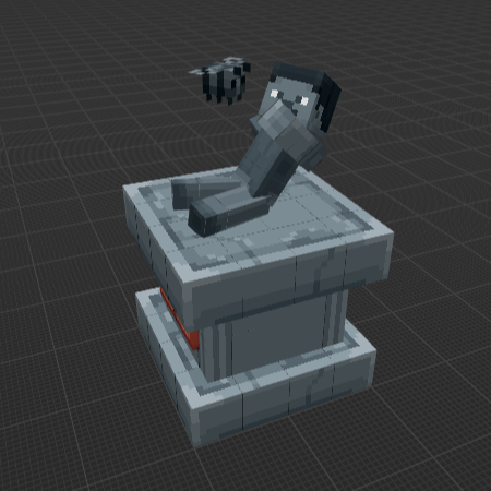 Steve And The Bee Statue