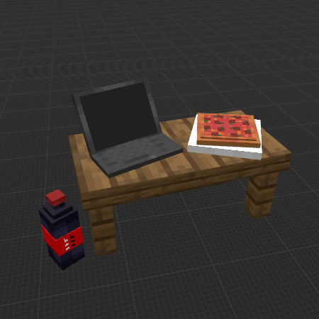 Table with laptop