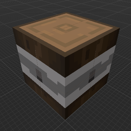 Dark Oak Wood Reinforced Hoop Log (Legends)