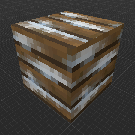 Snowy Spruce Wood ‘Lookout Lift’ Planks (Dungeons)