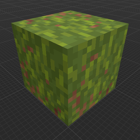 Jungle 6 Sided Grass Block (Dungeons)