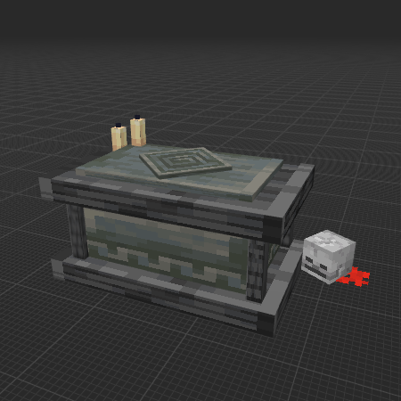 Sacrificial Altar w skull and candles