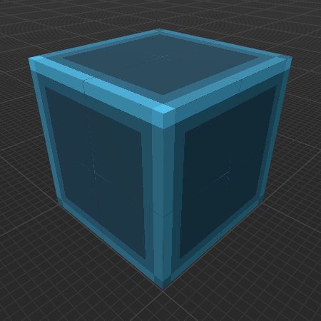 Hardened Cyan Stained Glass (EDU)