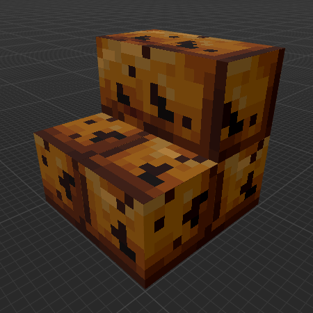 Charred Baked Potato Bricks Stairs (April Fools)