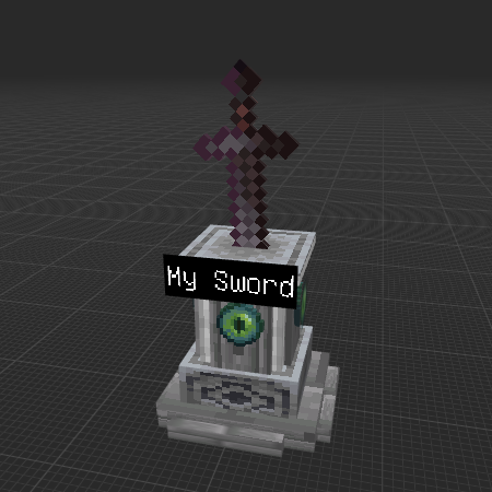Netherite Sword Statue