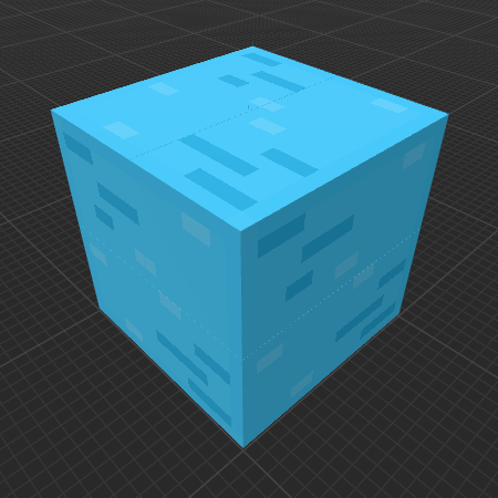 6-Sided Diamond Grass Block (Office Party)