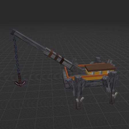 Mobile tower crane mech