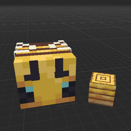 sweet bee with honeycombs