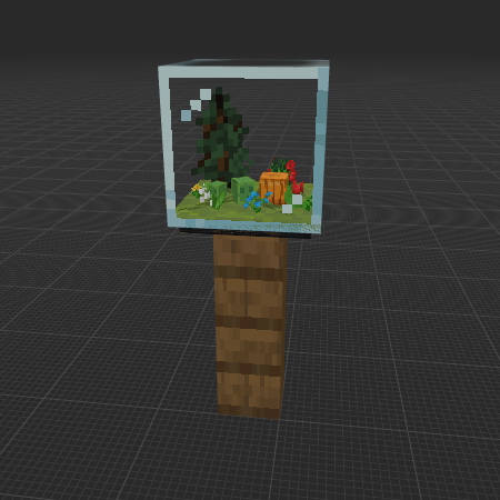 Минеатюра цветочный лес слизни