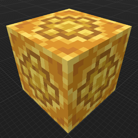 Fountain Statue Chiseled Gold Block (Dungeons)