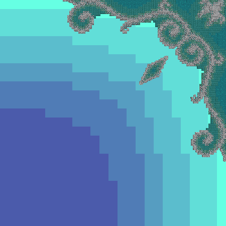 |Test| White  Blue Corner Pattern