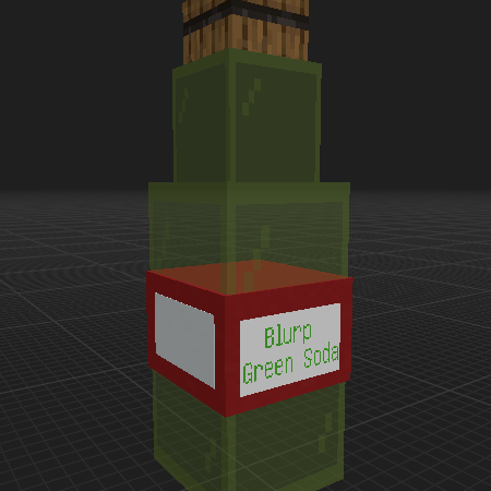 Green Burp Soda Bottle