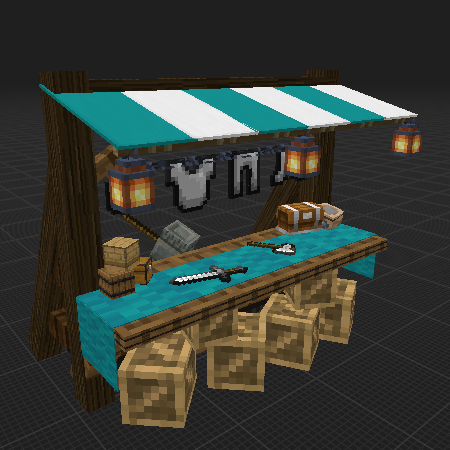 cyan blacksmith shop