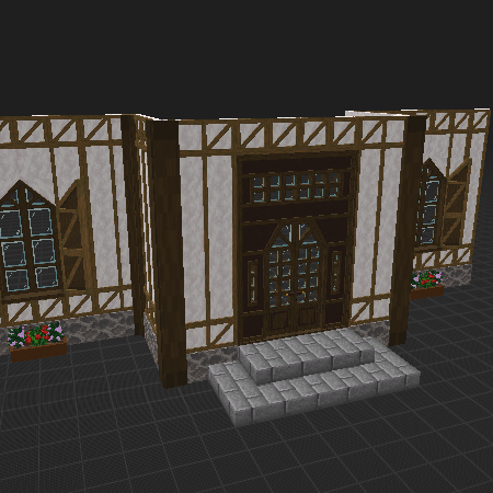 Exemple de morceau de façade de maison à Colombage V2