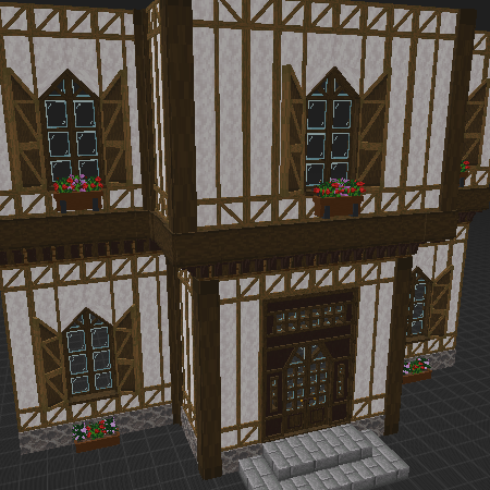 Exemple de Morceau de façade de maison à colombage V3