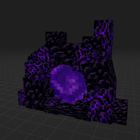Portail du Nether stylisé