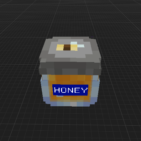 Labeled Honey Jar
