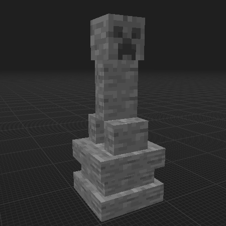 Creeper statue