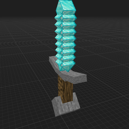 Diamond sword 3d