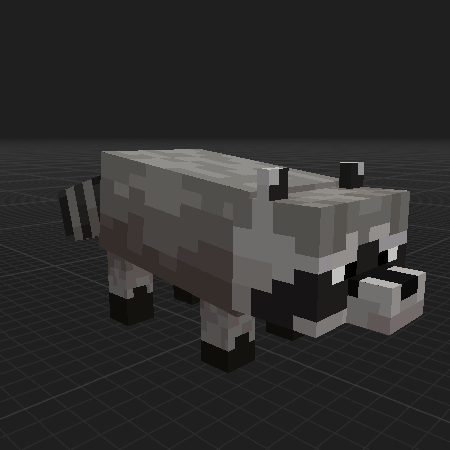 Baby raccoon from Alex Mobs