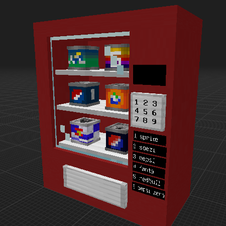 Working vending mashine (databack requierd) gives drinks