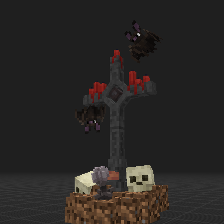 Gravestone With bats