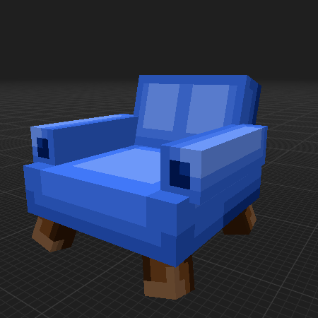 Blue armchair